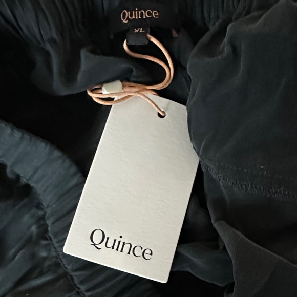 Quince Women's 100% Washable Silk Pajama Pants Black XL NWT - Picture 6 of 6